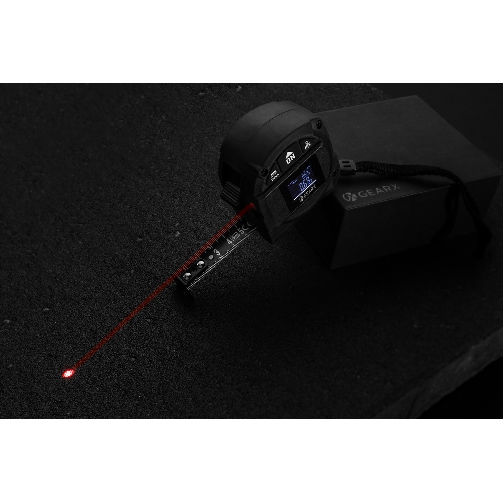 Miara 5m, dalmierz laserowy 30m Gear X