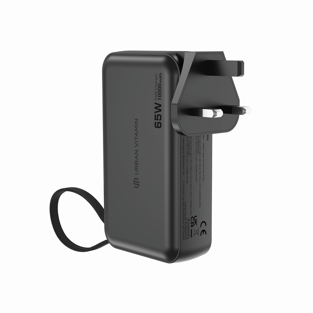 Ładowarka 2 w 1, power bank do laptopa 10000 mAh, 65W Eureka