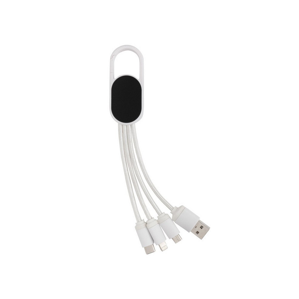 Kabel do ładowania 4 w 1 z karabińczykiem