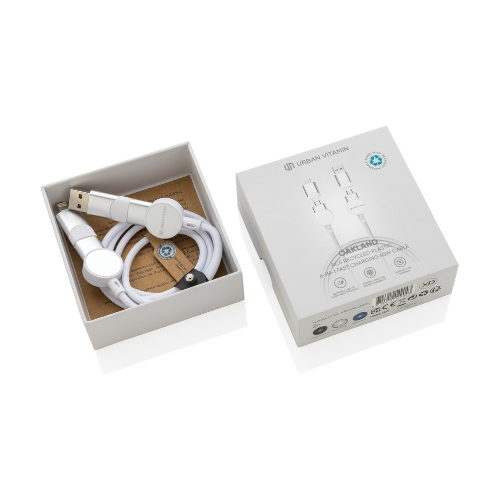 Kabel do ładowania 6 w 1 45W Urban Vitamin Oakland
