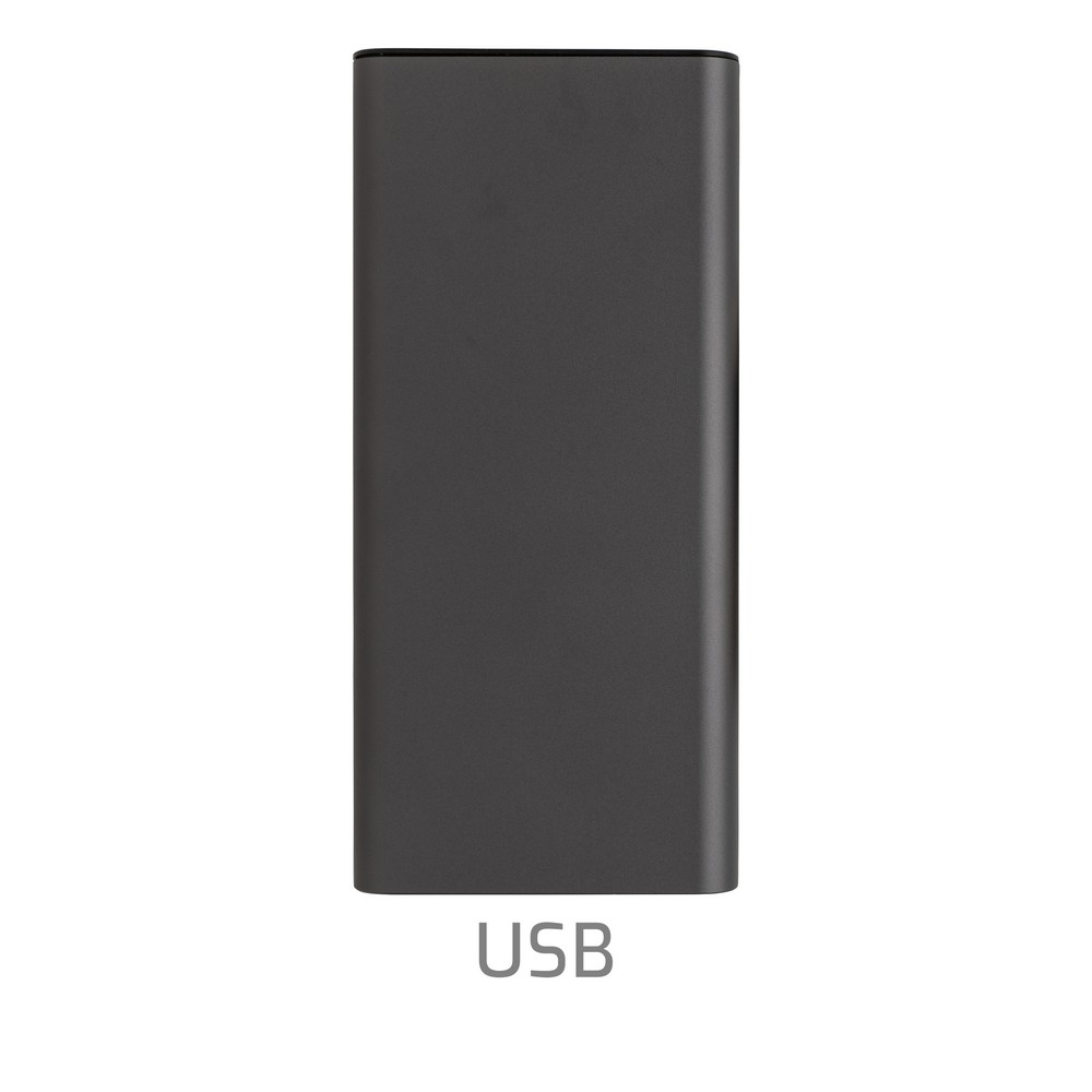 Power bank 20000 mAh Terra, aluminium z recyklingu