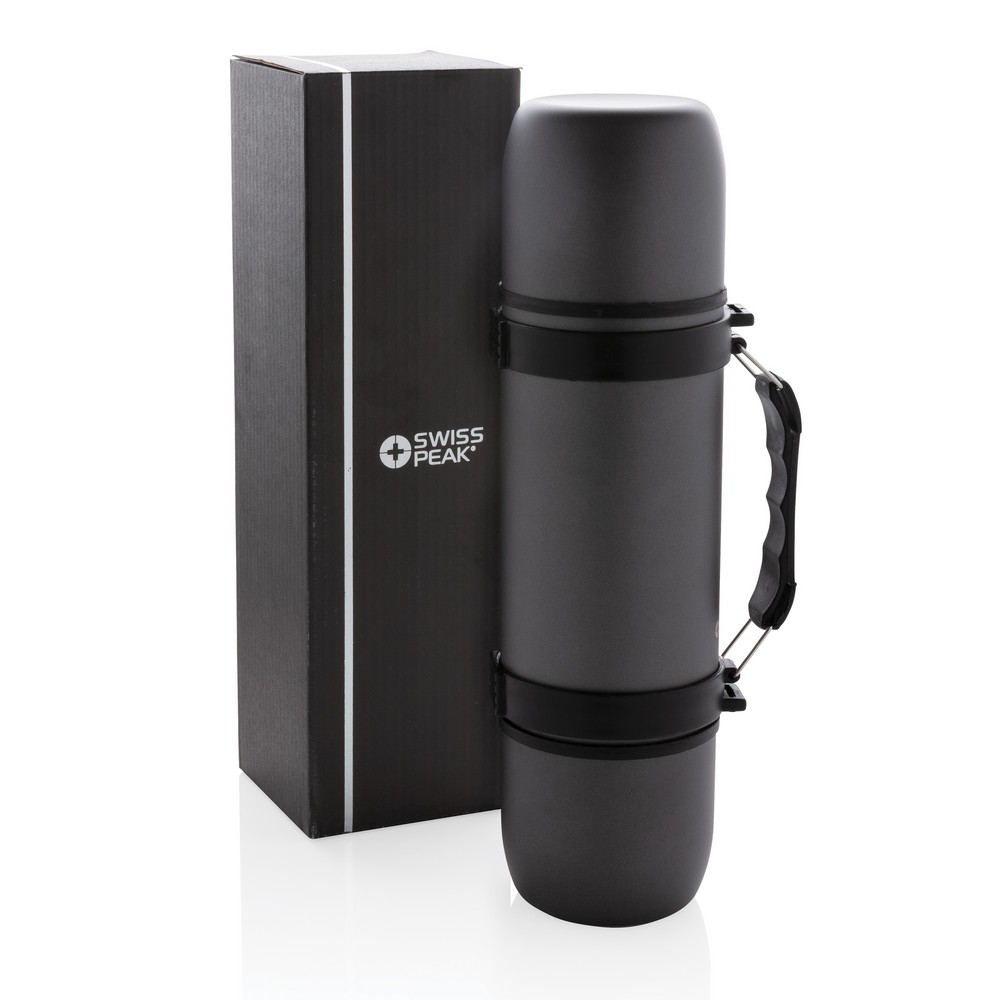 Termos 700 ml, 2 kubki Swiss Peak