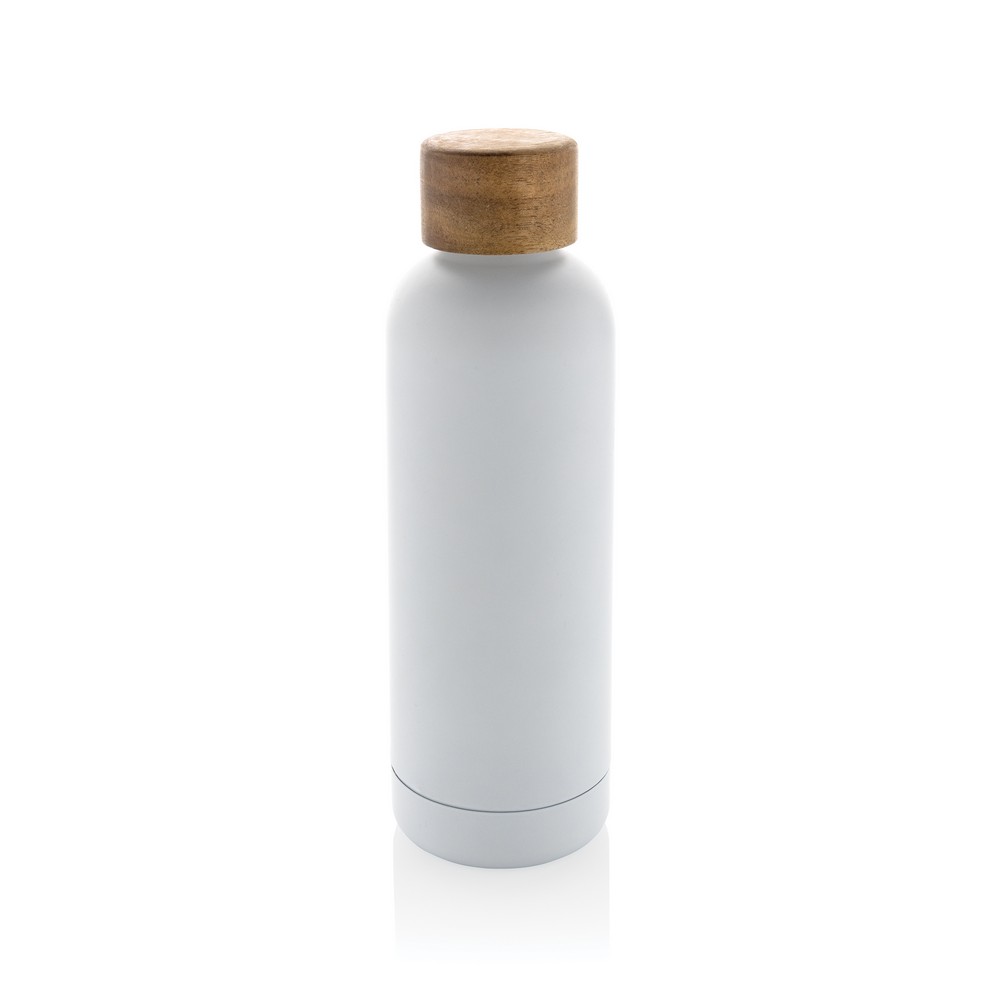 Butelka termiczna 500 ml Wood, stal nierdzewna z recyklingu