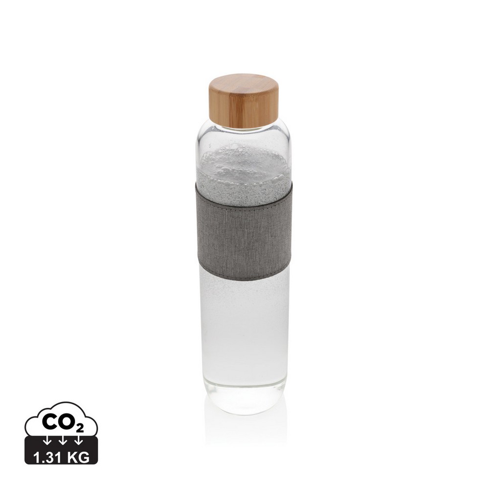 Szklana butelka 750 ml w pokrowcu