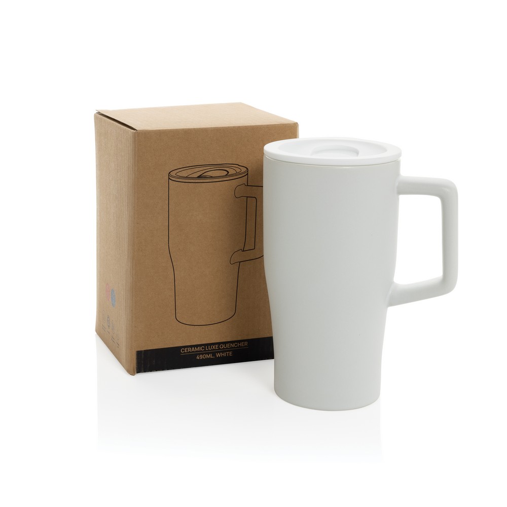 Ceramiczny kubek podrożny 490 ml