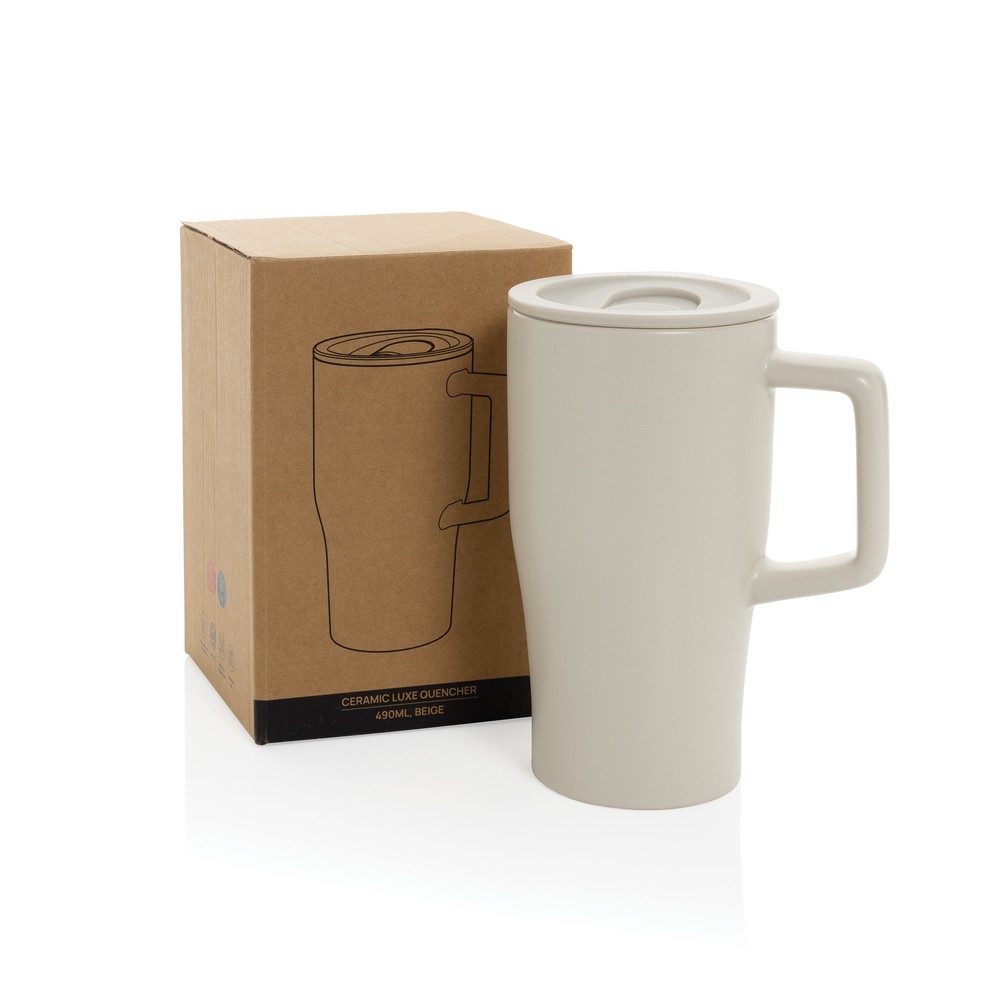 Ceramiczny kubek podrożny 490 ml