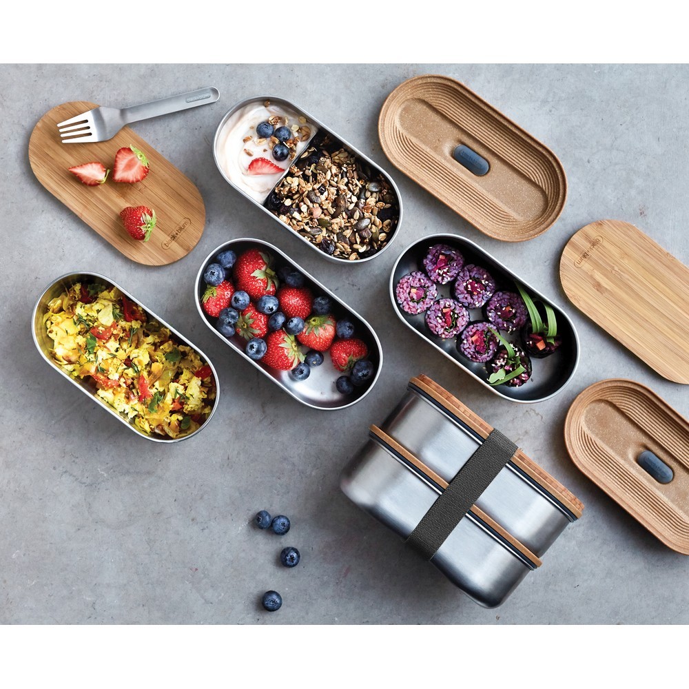Lunchbox, pudełko śniadaniowe Black+Blum Double Bento