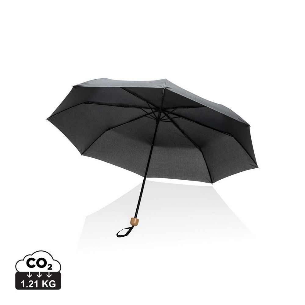 Mały bambusowy parasol 20.5″ AWARE™ RPET