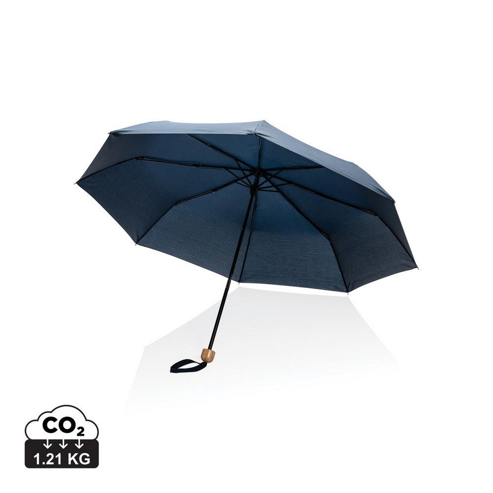 Mały bambusowy parasol 20.5″ AWARE™ RPET