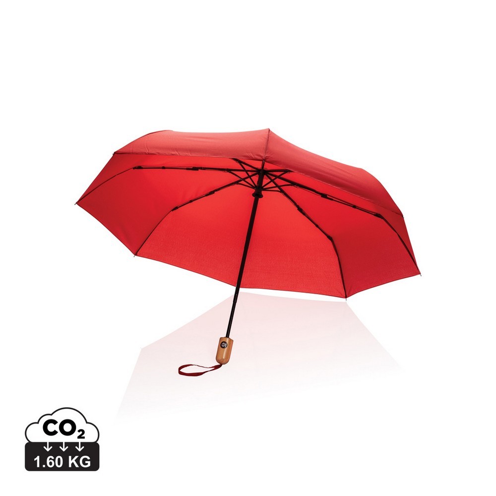 Bambusowy parasol automatyczny 21″ AWARE™ RPET