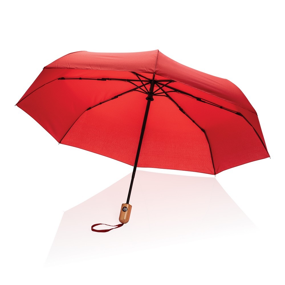 Bambusowy parasol automatyczny 21″ AWARE™ RPET