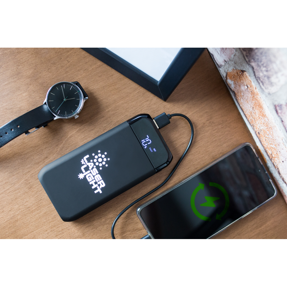 Bezprzewodowy power bank 10000 mAh Exclusive Collection, ładowarka bezprzewodowa 5W-15W | Cory