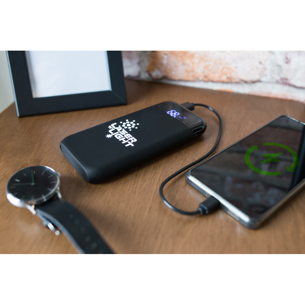 Bezprzewodowy power bank 10000 mAh Exclusive Collection, ładowarka bezprzewodowa 5W-15W | Cory