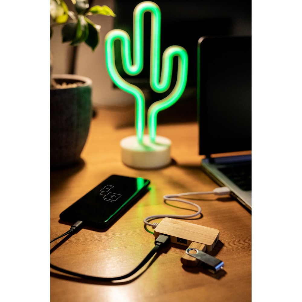 Bambusowy hub USB i USB-C B’RIGHT | Kenzie