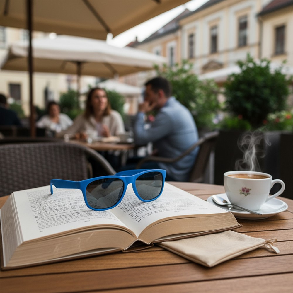 Okulary przeciwsłoneczne B’RIGHT, bawełniane etui w komplecie | Adam