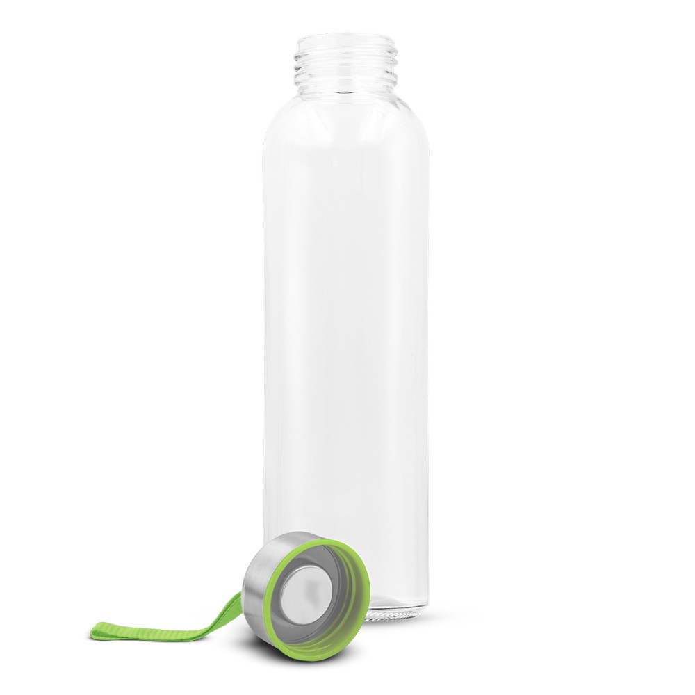 Szklana butelka 500 ml z kolorową wstążką | Viivi