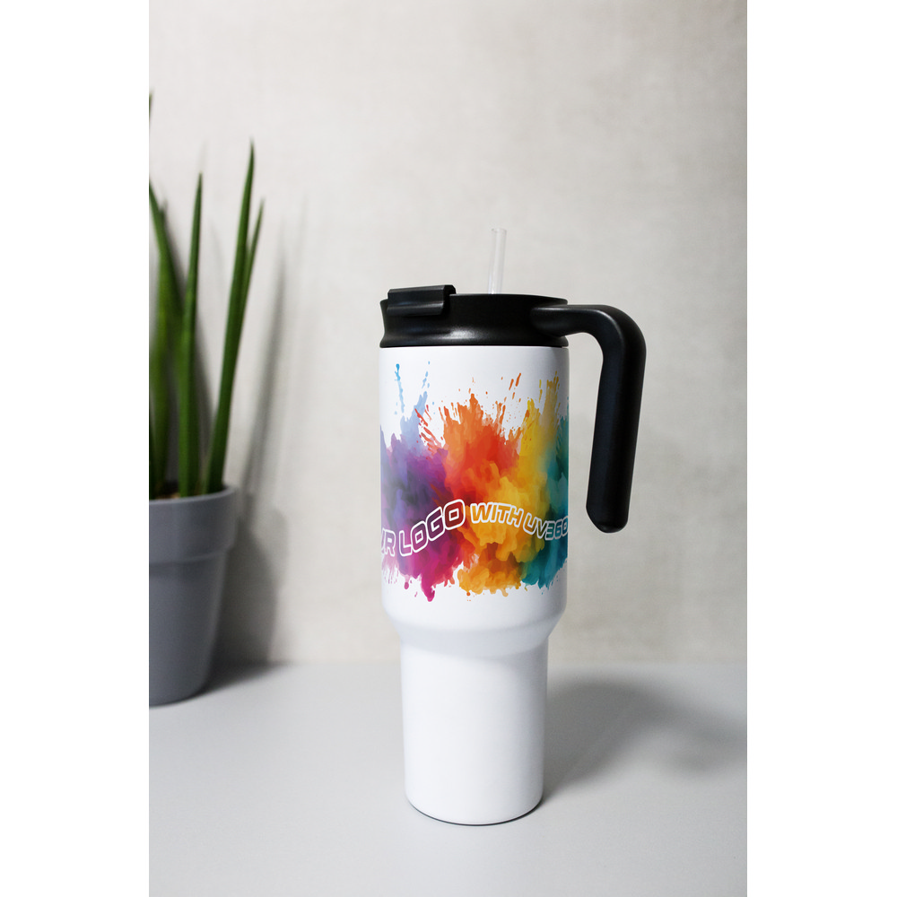 Kubek termiczny 1100 ml Air Gifts z ergonomicznym uchwytem | Ony