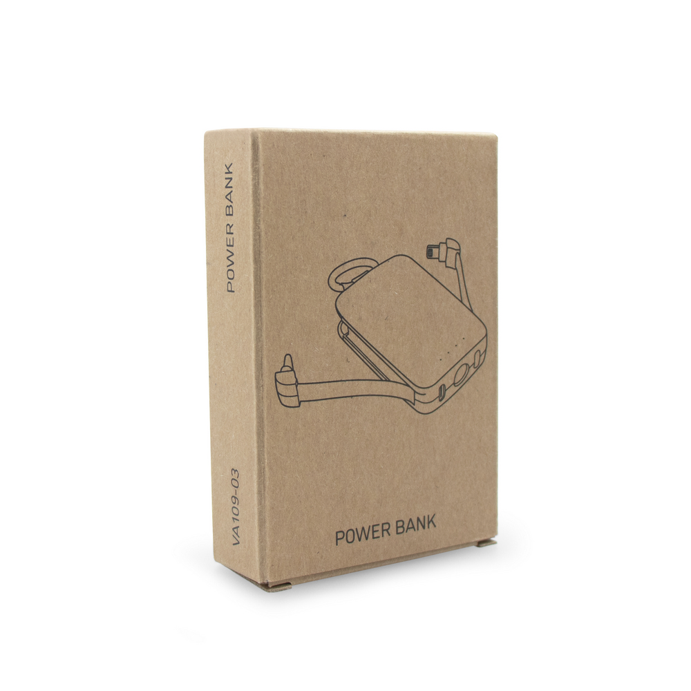 Power bank 4000 mAh, karabińczyk i lampka 1W | Dimetrice