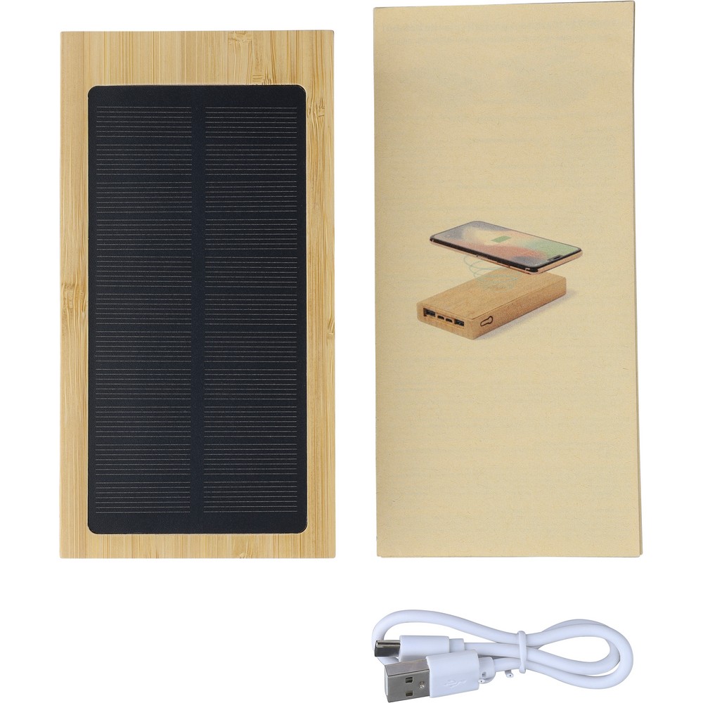 Power bank 10000 mAh z ładowarką słoneczną