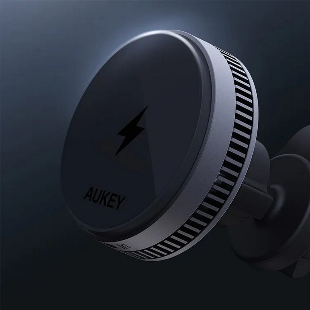 Samochodowy uchwyt do telefonu, magnetyczna ładowarka bezprzewodowa 15W Aukey