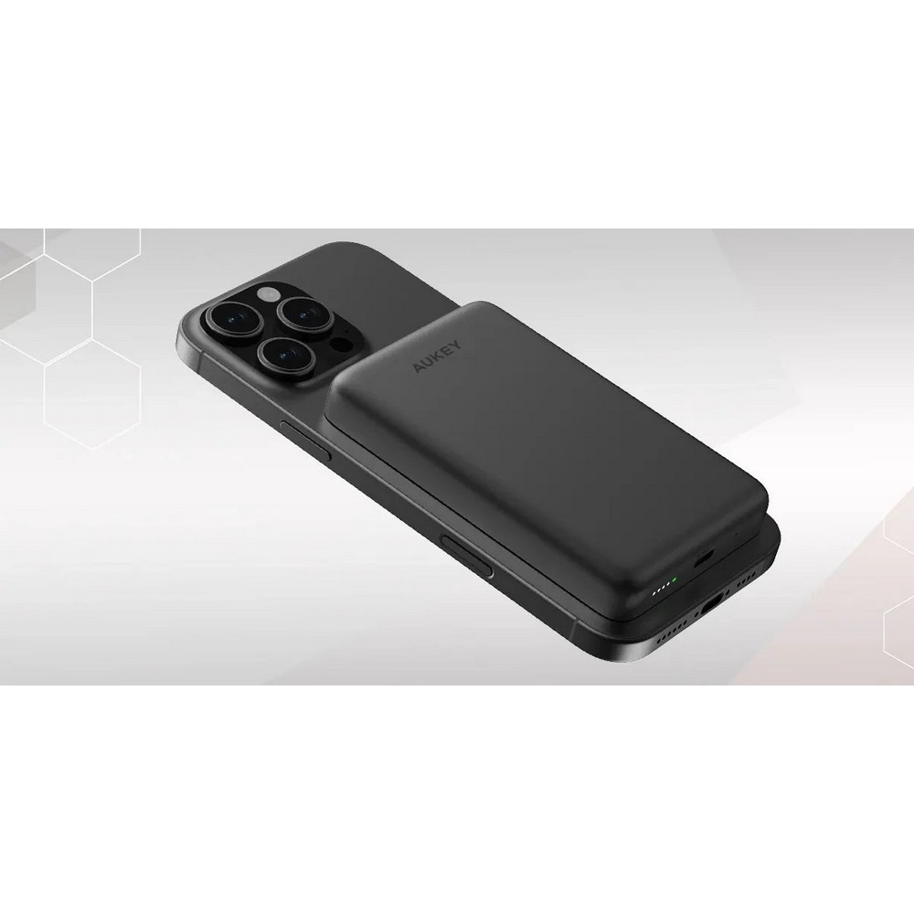 Magnetyczny, bezprzewodowy power bank 10000 mAh Aukey