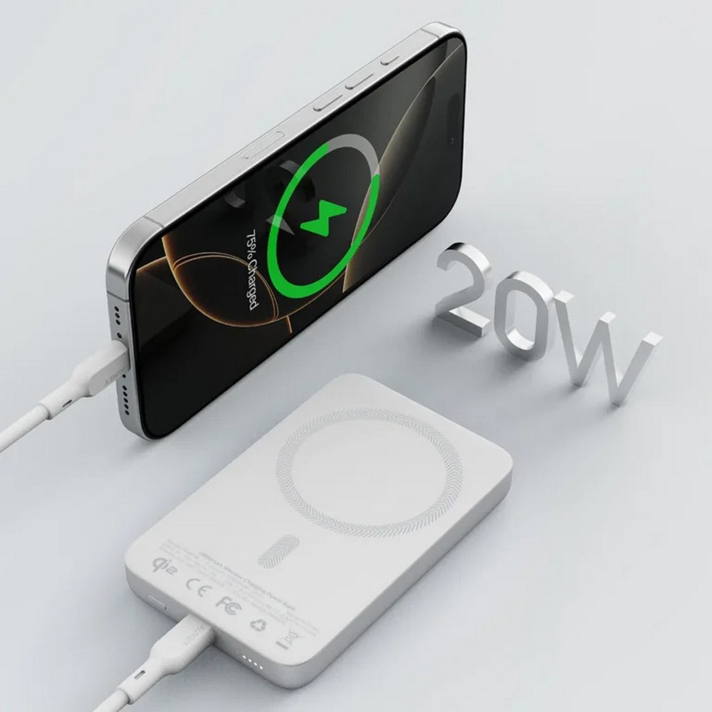 Magnetyczny, bezprzewodowy power bank 10000 mAh Aukey