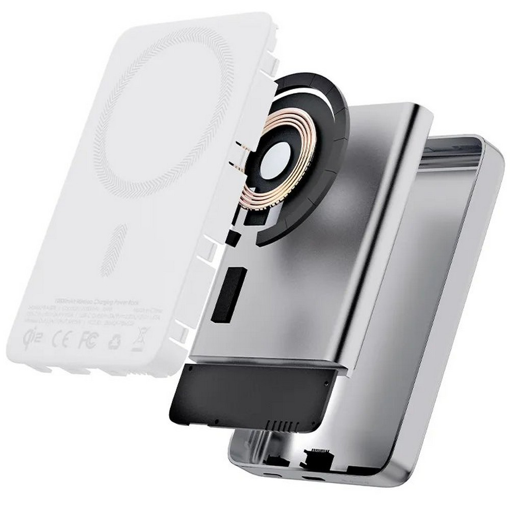 Magnetyczny, bezprzewodowy power bank 10000 mAh Aukey