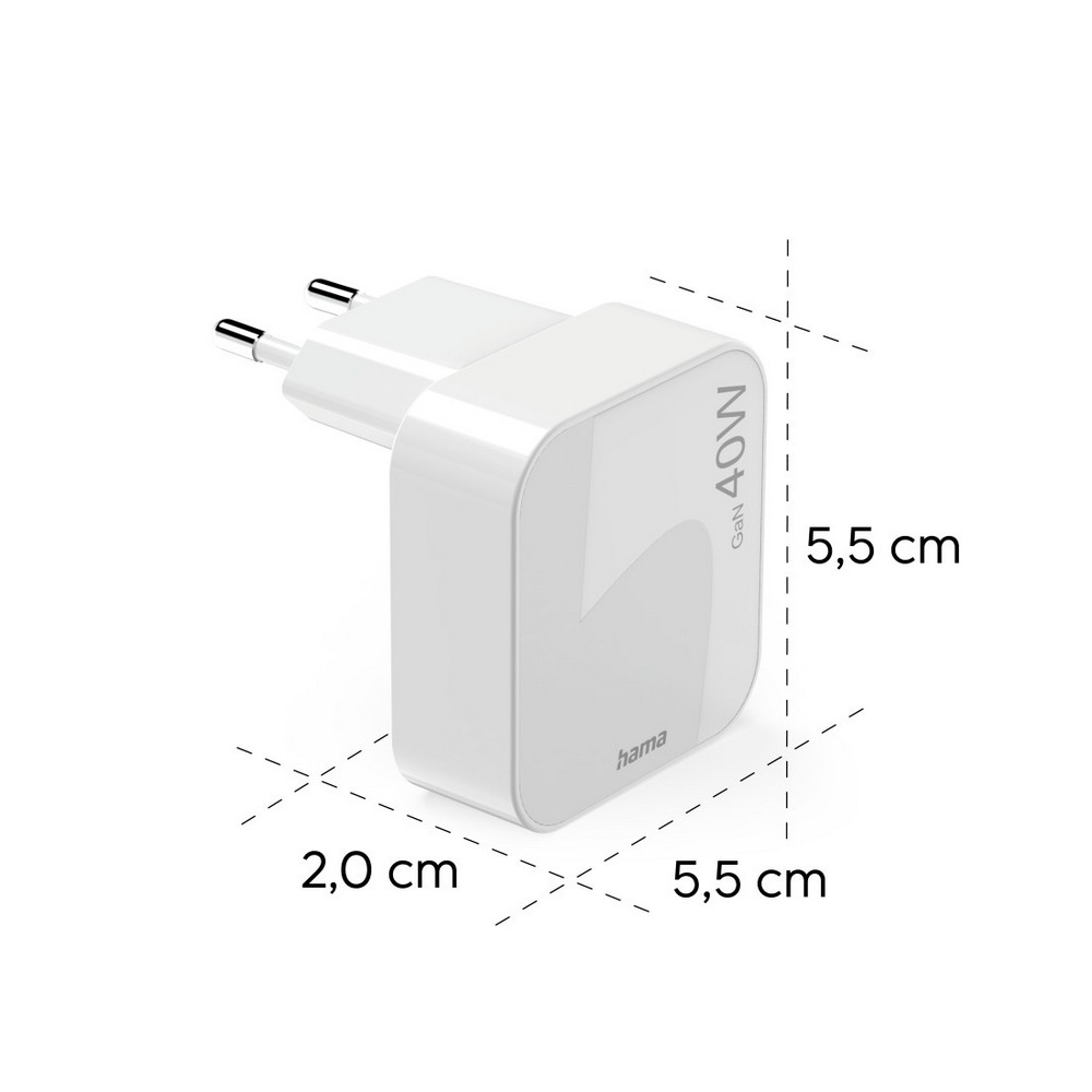 Składana ładowarka ścienna 40W Hama