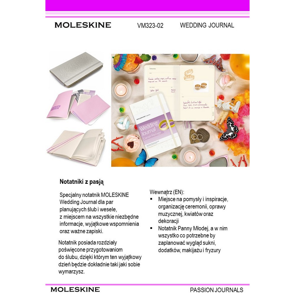 Wedding Journal – specjalny notatnik Moleskine Passion Journal
