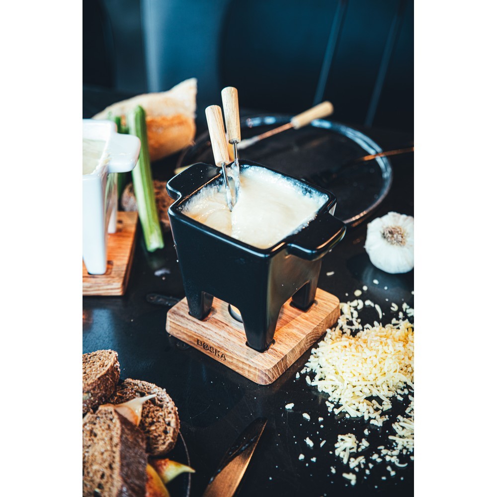 Zestaw do serwowania fondue BOSKA Tapas Fondue Nero