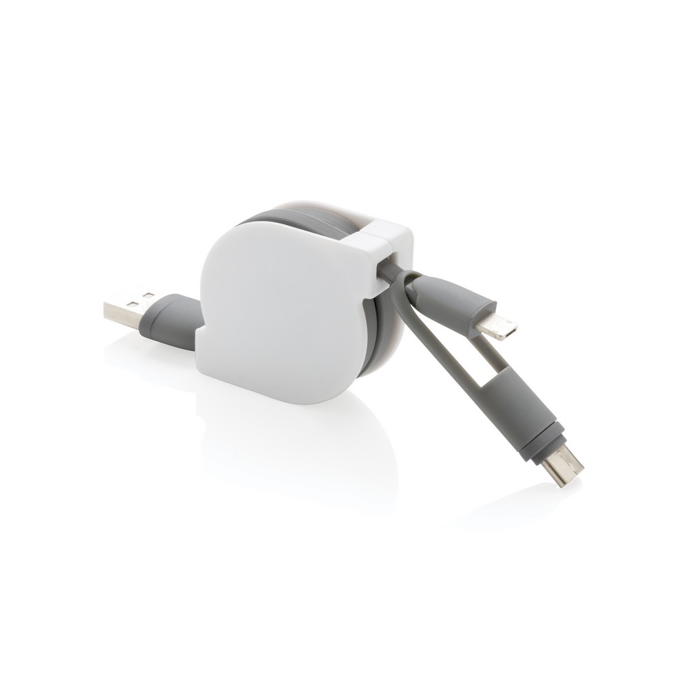 Zwijany kabel do ładowania i synchronizacji 3 w 1